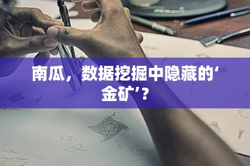 南瓜，数据挖掘中隐藏的‘金矿’？