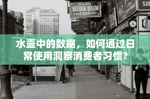 水壶中的数据，如何通过日常使用洞察消费者习惯？