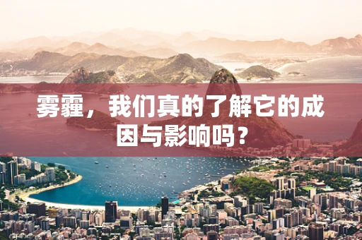 雾霾，我们真的了解它的成因与影响吗？