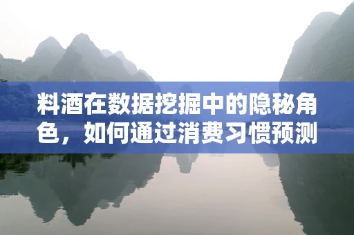 料酒在数据挖掘中的隐秘角色，如何通过消费习惯预测其市场潜力？