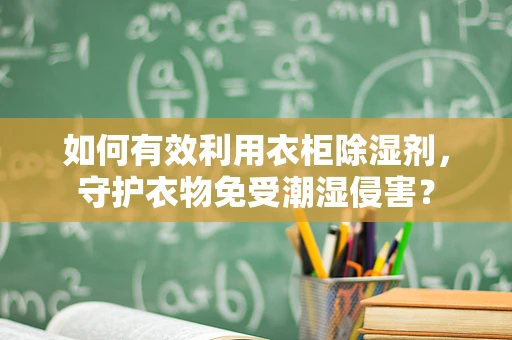 如何有效利用衣柜除湿剂，守护衣物免受潮湿侵害？