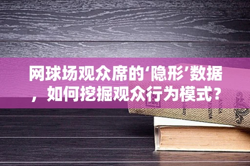 网球场观众席的‘隐形’数据，如何挖掘观众行为模式？