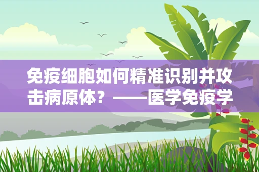 免疫细胞如何精准识别并攻击病原体？——医学免疫学中的关键问题