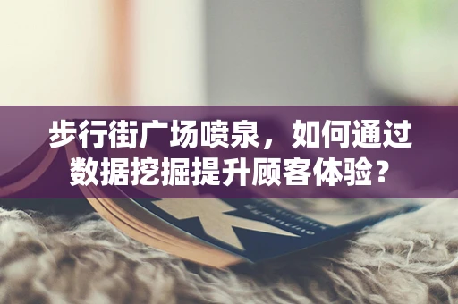 步行街广场喷泉，如何通过数据挖掘提升顾客体验？