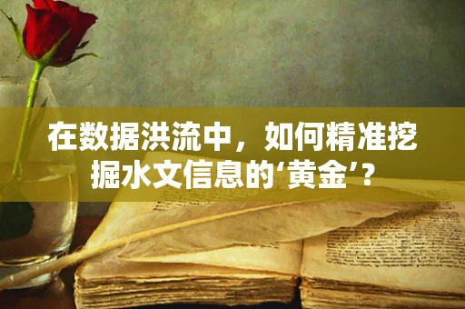 在数据洪流中，如何精准挖掘水文信息的‘黄金’？