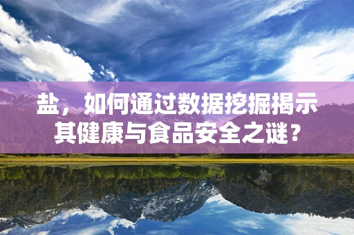 盐，如何通过数据挖掘揭示其健康与食品安全之谜？