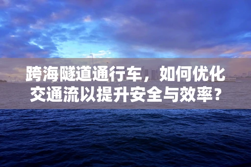 跨海隧道通行车，如何优化交通流以提升安全与效率？