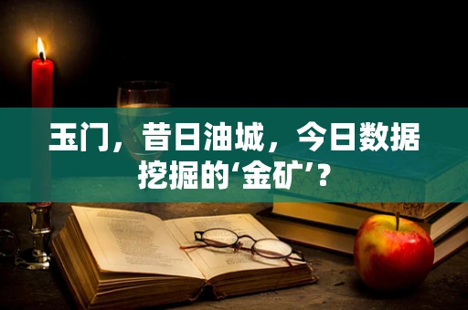 玉门，昔日油城，今日数据挖掘的‘金矿’？