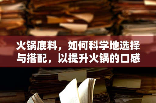 火锅底料，如何科学地选择与搭配，以提升火锅的口感与健康价值？