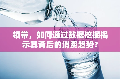 领带，如何通过数据挖掘揭示其背后的消费趋势？