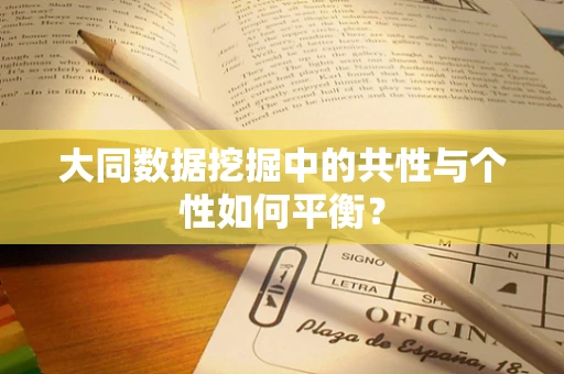 大同数据挖掘中的共性与个性如何平衡？