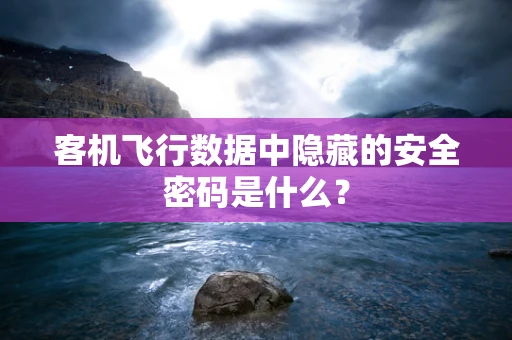 客机飞行数据中隐藏的安全密码是什么？