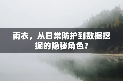 雨衣，从日常防护到数据挖掘的隐秘角色？