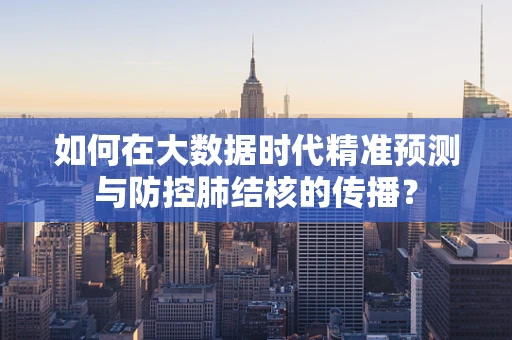 如何在大数据时代精准预测与防控肺结核的传播？