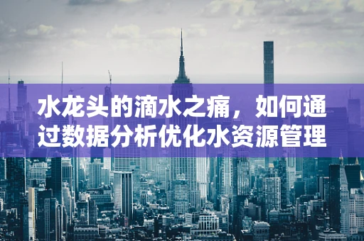 水龙头的滴水之痛，如何通过数据分析优化水资源管理？