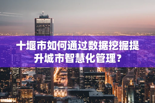 十堰市如何通过数据挖掘提升城市智慧化管理？