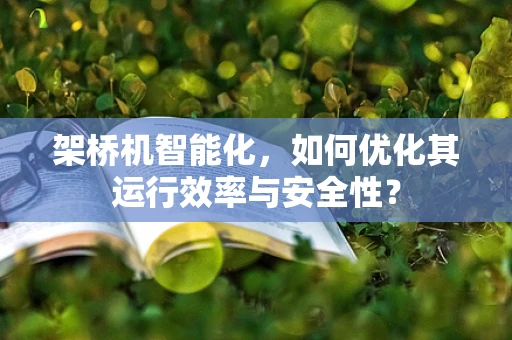 架桥机智能化，如何优化其运行效率与安全性？