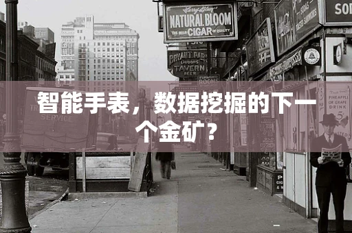 智能手表，数据挖掘的下一个金矿？