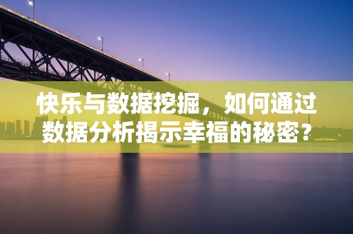 快乐与数据挖掘，如何通过数据分析揭示幸福的秘密？